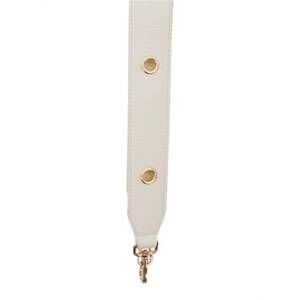 NEW PRETTY SIMPLE evelynn eyelet vegan leather strap in cream